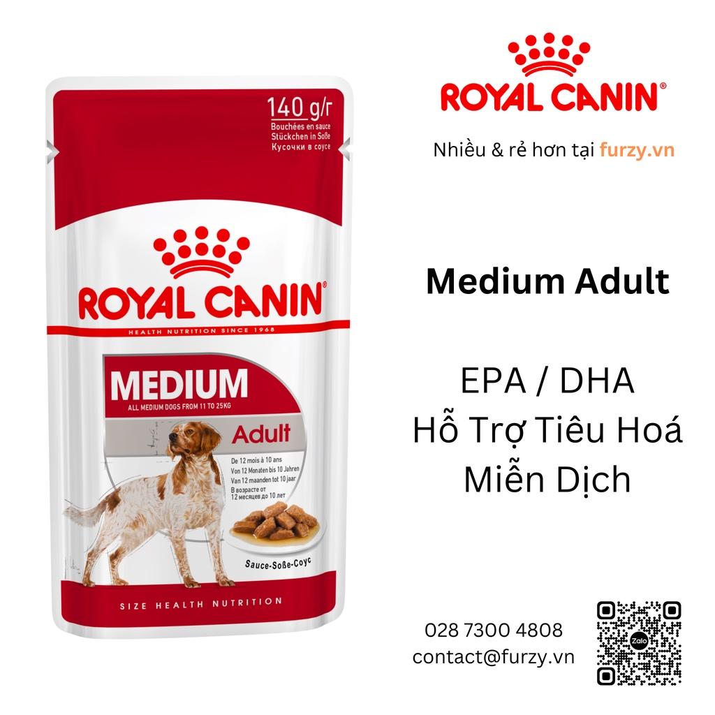 Royal Canin Thức Ăn Ướt Cho Chó Trưởng Thành Giống Trung Medium Adult In Gravy