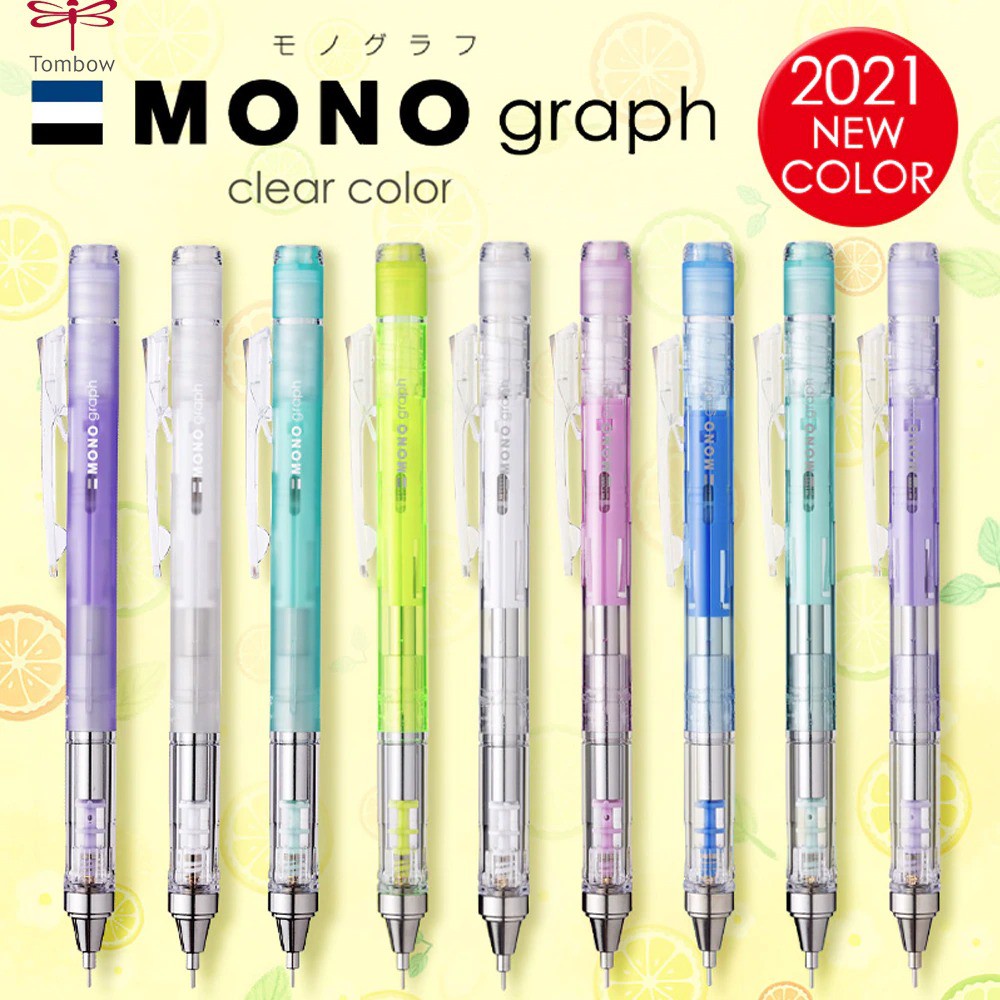 Bút Chì Kim Lắc Đẩy Ngòi Tombow Mono Grap Clear 0.5mm DPA-138