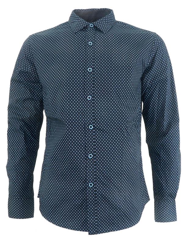 Áo Sơ Mi Nam BHPC Regular Fit Printed Shirt - SIZE S-M-L