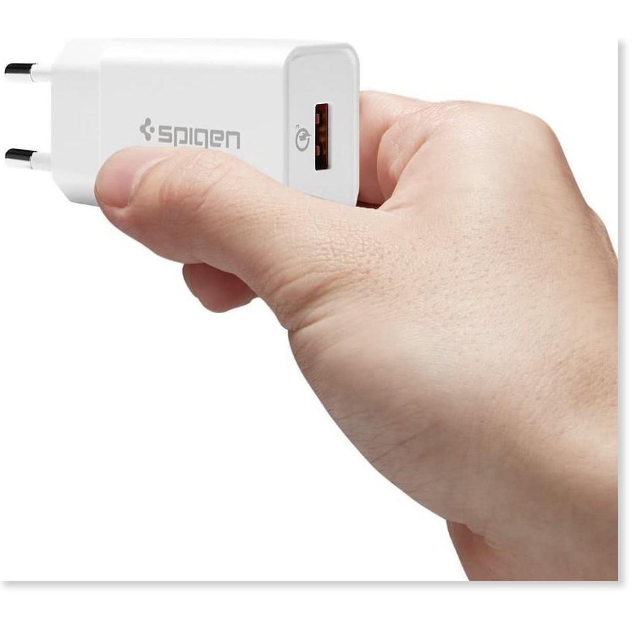 Củ Sạc Spigen Essential F111 USB Wall Charger (1-Port/QC3.0/18W) - Hàng Chính Hãng
