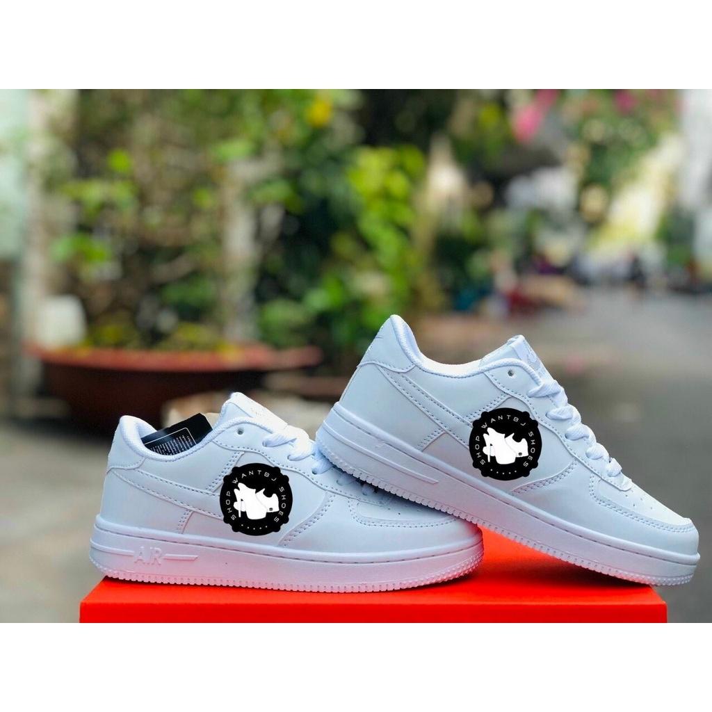 Giày sneaker nam và nữ, giày bata AF1 màu full trắng full box size 36 đến 44 SNAF1F1