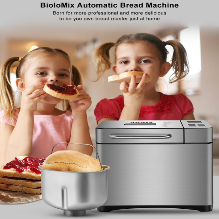 Máy Làm Bánh Mì Tự Động BioloMix BBM013 650W - Hàng Nhập Khẩu