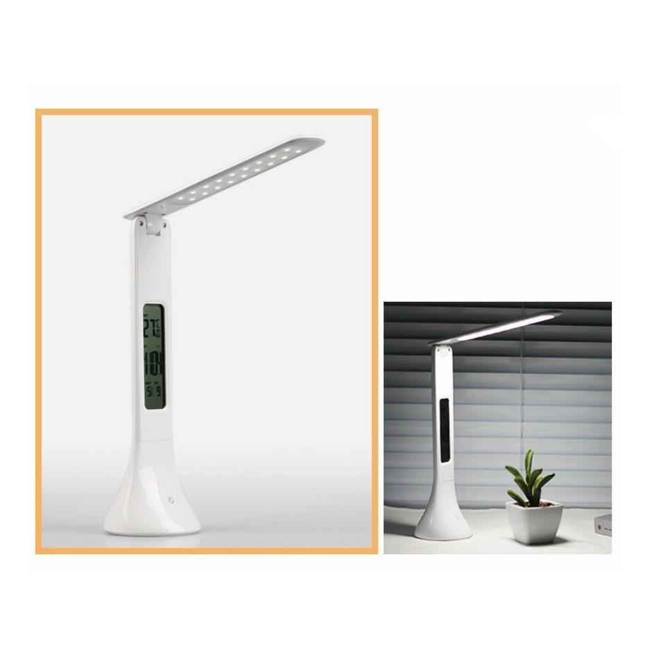 Đèn led để bàn pin sạc 600mAh đo nhiệt độ ngày giờ - ShopToro - AsiaMart