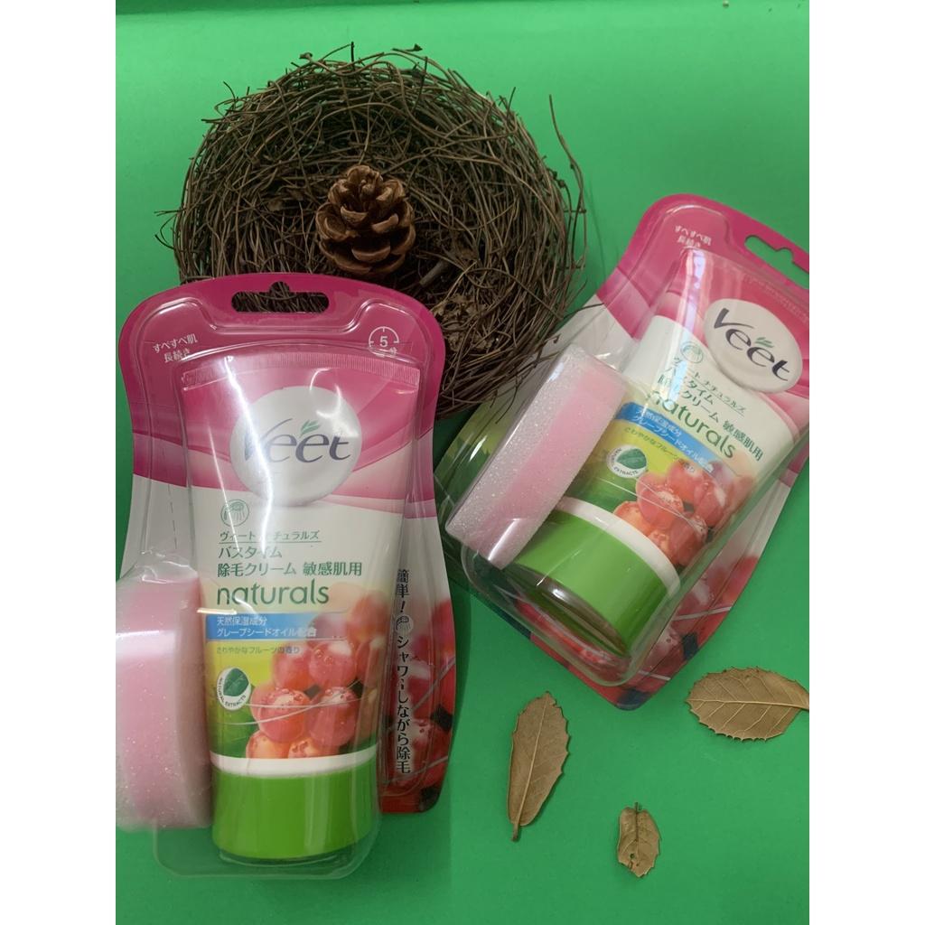 Kem Tẩy Lông Veet Nhật Bản Chiết Xuất Quả Bơ _ Nho 150g