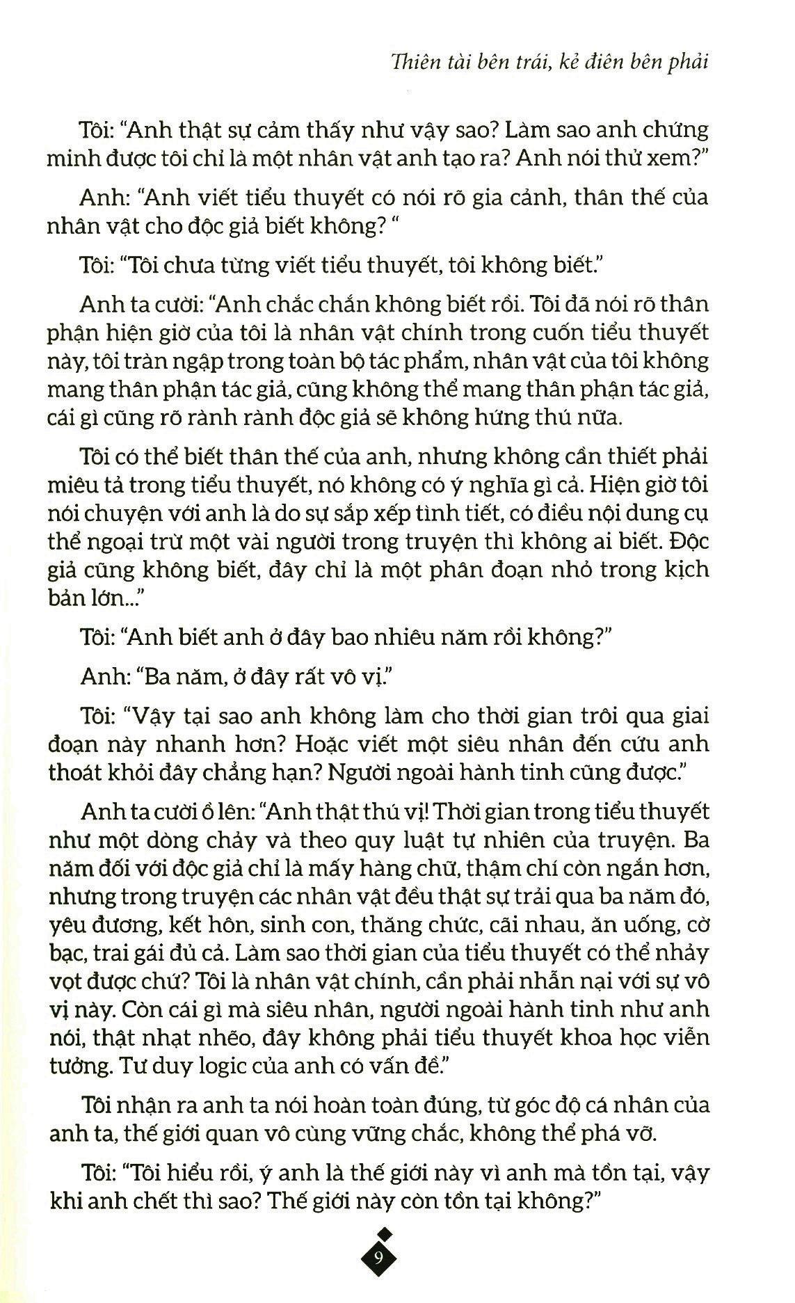 Thiên Tài Bên Trái, Kẻ Điên Bên Phải