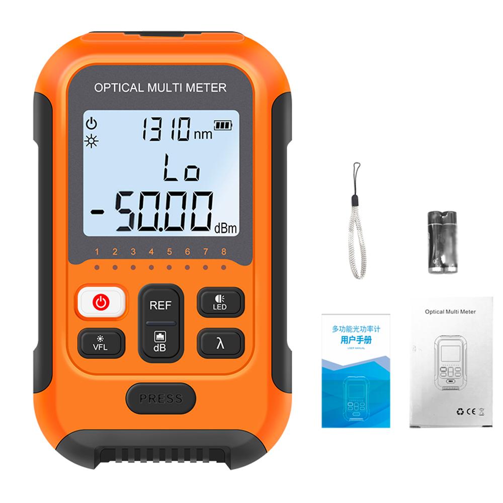 Portable Lightweight 3 in 1 Optical Power Meter High Accurancy Network Tester Digital Display Optical Fiber Tester with LED Light