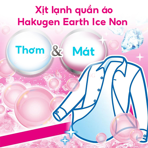 Xịt lạnh quần áo Hakugen Earth Ice Non (100ml) - Hàng chính hãng