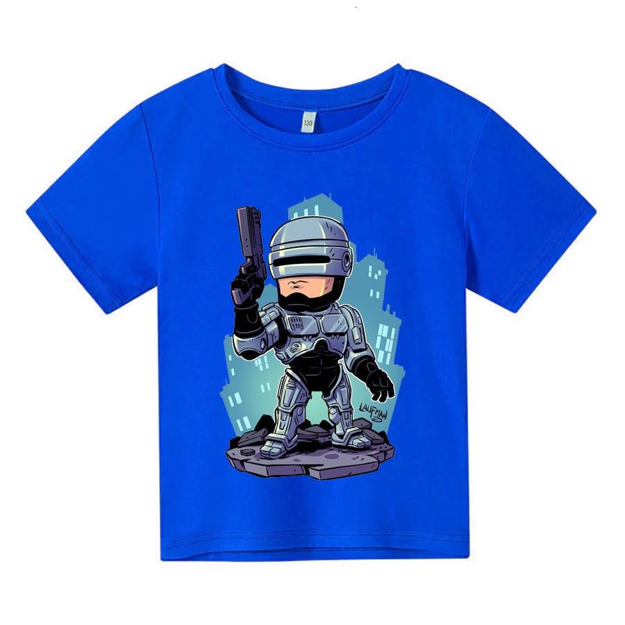 Áo thun trẻ em ROBO COP CHIBI, 4 màu, có size người lớn, Anam Store