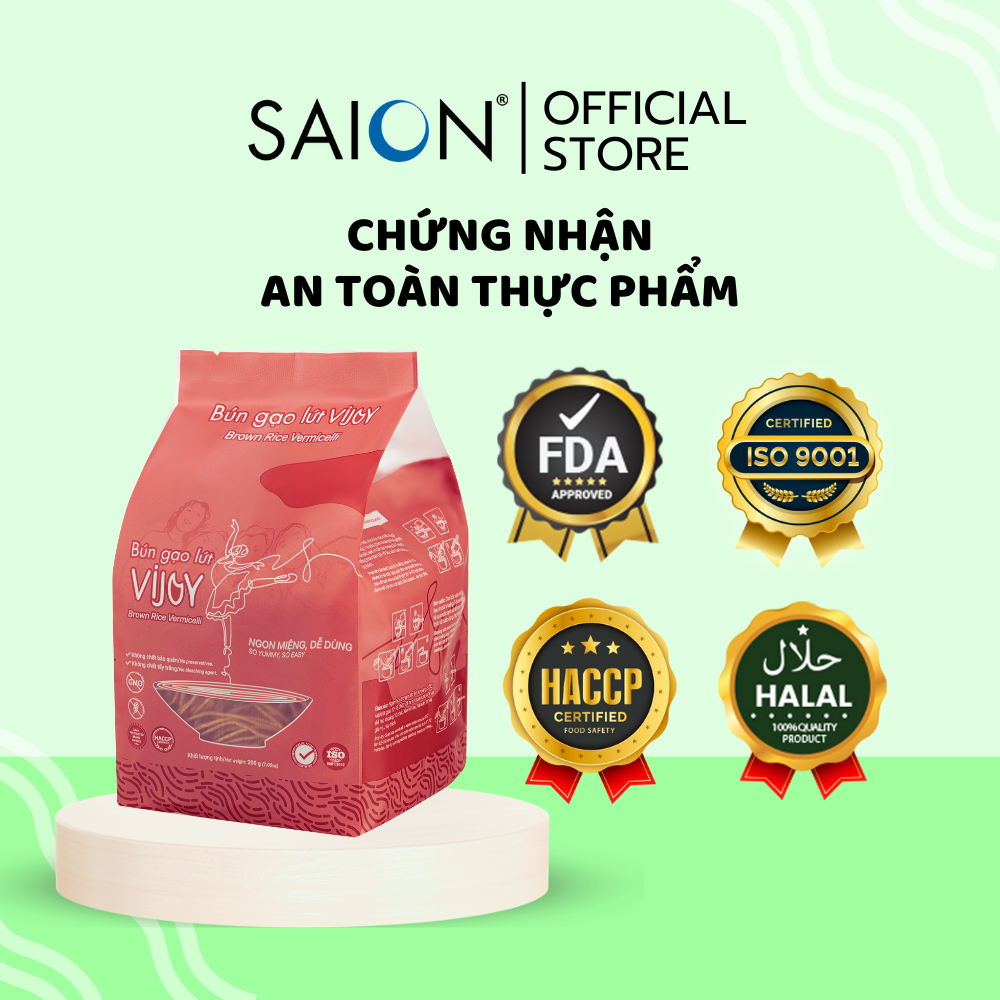 Combo 5 Túi Gạo Sito Lứt ST25 1kg Tặng 1 Túi Bún Gạo Lứt Vijoy 200g - Saion Official