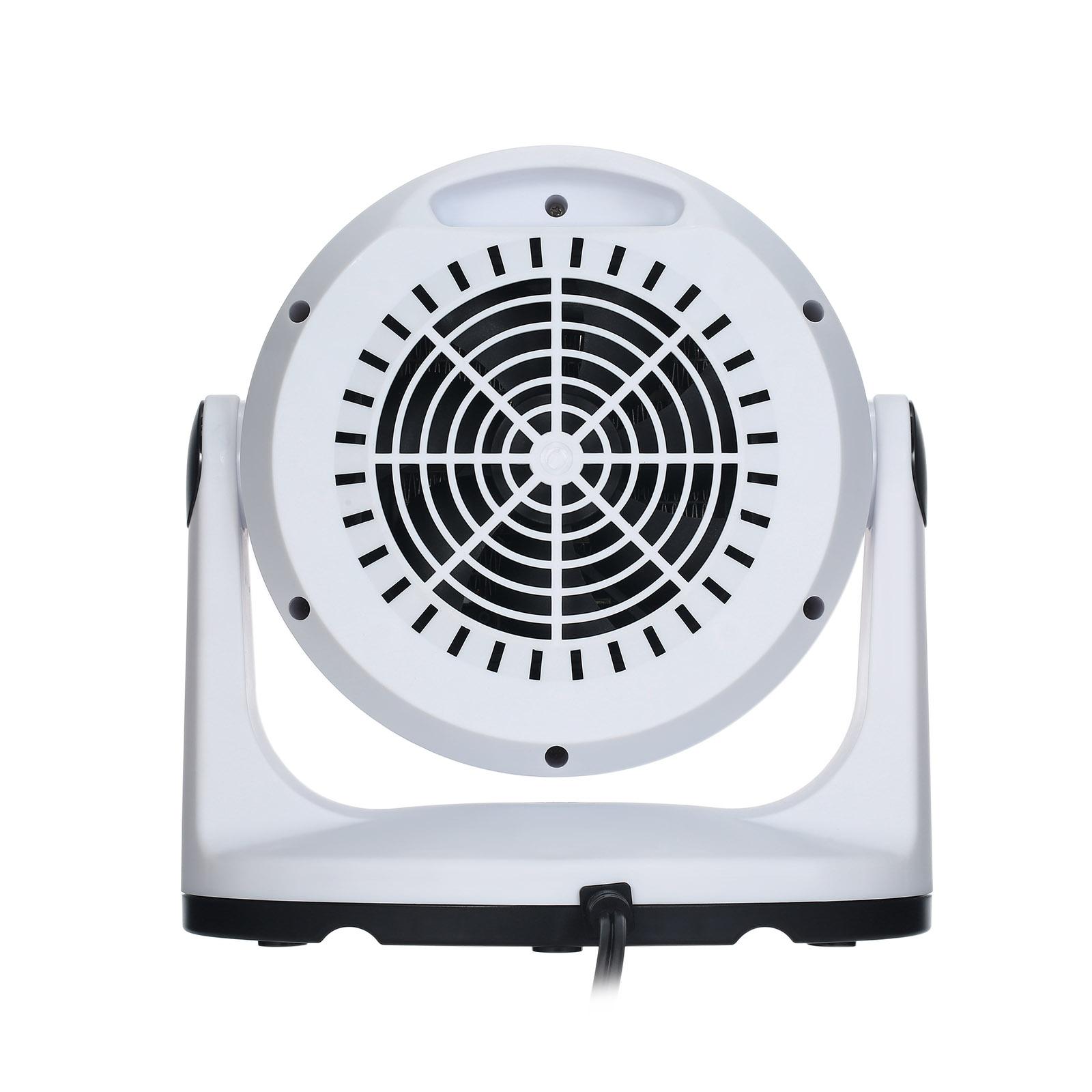 Quạt sưởi điện mini 1000W với bộ hẹn giờ điều khiển từ xa có 3 chế độ xoay 360 độ