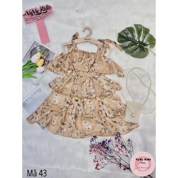 Đầm bé gái, váy bé gái hoa tầng thời trang đồ bé gái VyVy Kids Fashion