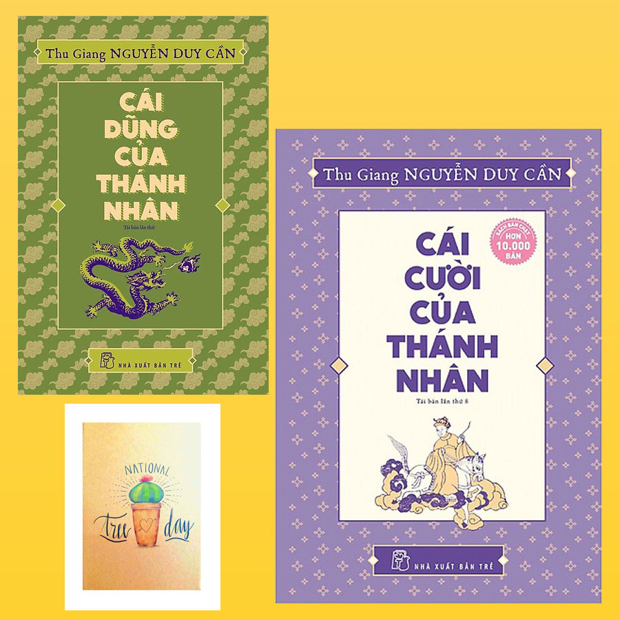 Combo Cái Cười Của Thánh Nhân và Cái Dũng Của Thánh Nhân ( Tặng Kèm Sổ Tay Xương Rồng)