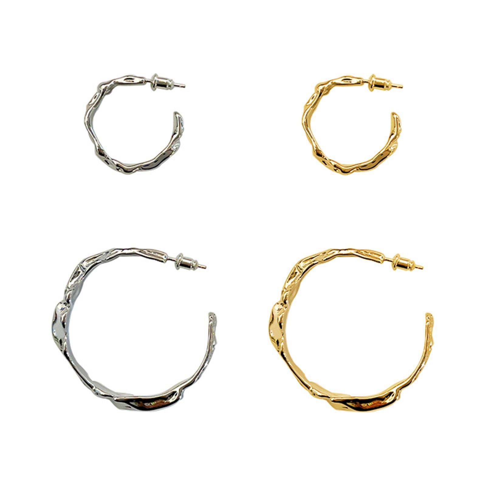 2x Earrings Irregular Beautiful Simple unique Jewelry Women