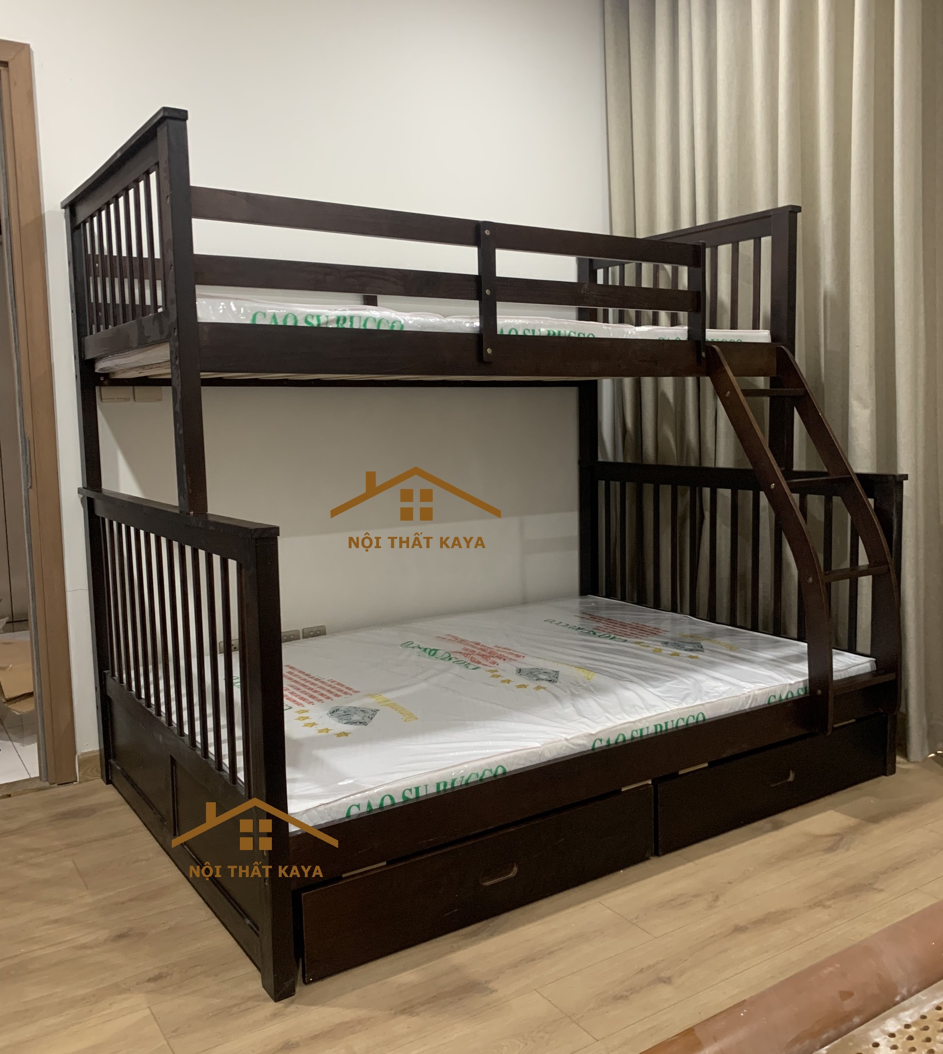 Giường 2 Tầng Xuất Khẩu GT228 (1m-1m4) – Tự Nhiên