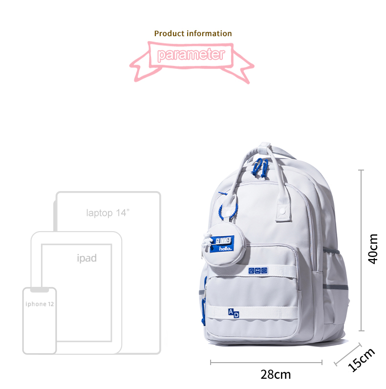 Balo nữ đi học kiểu dáng tay xách thời trang ulzzang đựng laptop 14inch phong cách hàn quốc S212