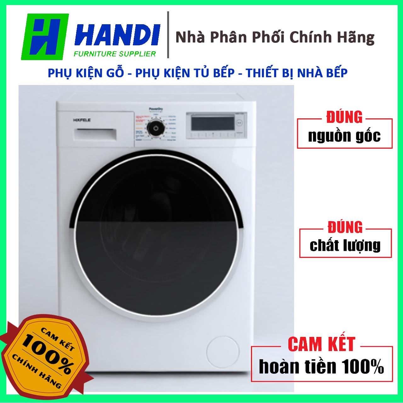 Máy giặt Hafele 533.93.100 (Cam kết hàng chính hãng)