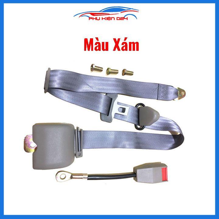 Dây đai an toàn tự động màu đen, xám chắc chắn 2.8m dùng cho lái xe ô tô bản rộng 5cm