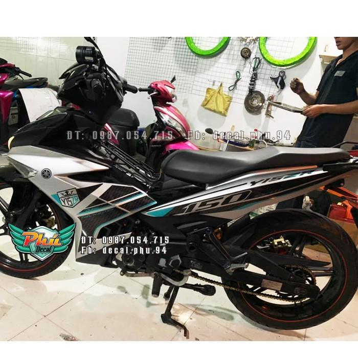 Tem rời Exciter 150 Y15 ZR xe đen bạc