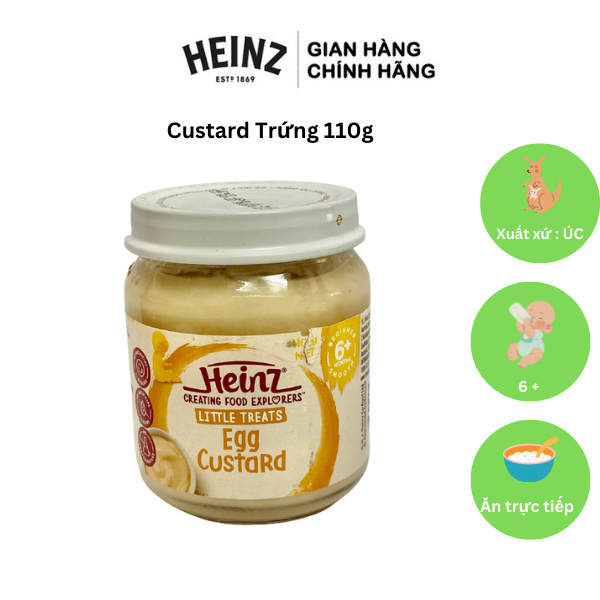 Dinh Dưỡng Đóng Lọ Trứng Sữa Heinz - Heinz Egg Custard 110g