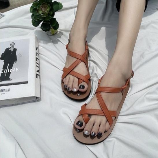 dép xăng đan nữ và nam A101 bò ( sandal đồng nai )