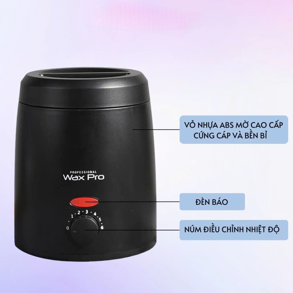 COMBO Nồi Nấu Sáp Wax Lông Nóng chống dính mini + 100g Sáp Wax Triệt lông + Chén + Mỡ Trăn tặng que wax