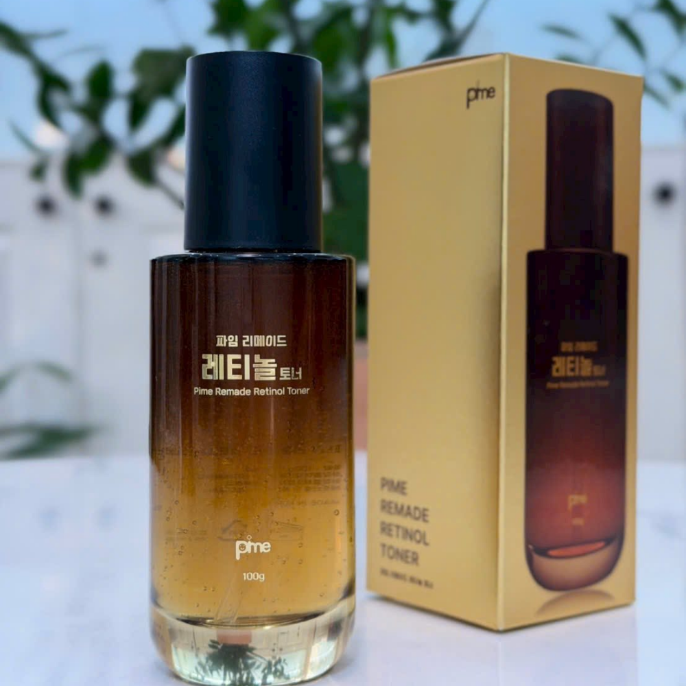 Nước hoa hồng Pime Remade Retinol Toner hỗ trợ phục hồi, cấp ẩm, tăng sinh collagen, làm mịn da 100g