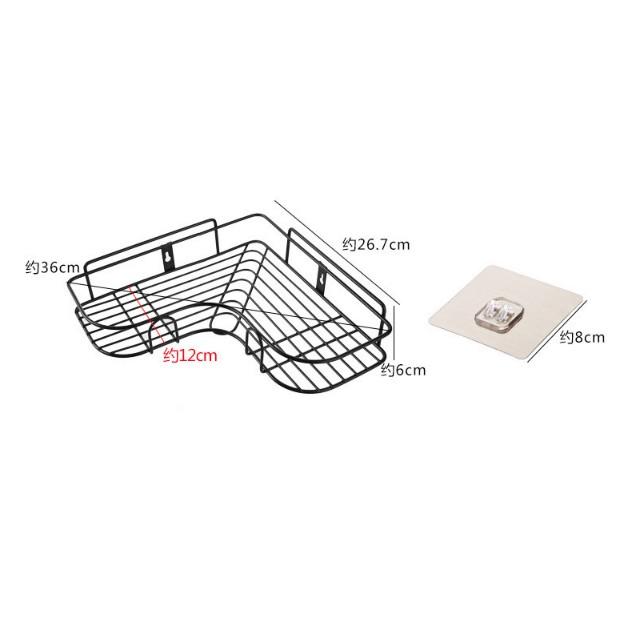 KỆ GÓC SẮT ĐEN DÁN TƯỜNG SIÊU CHẮC TIỆN LỢI