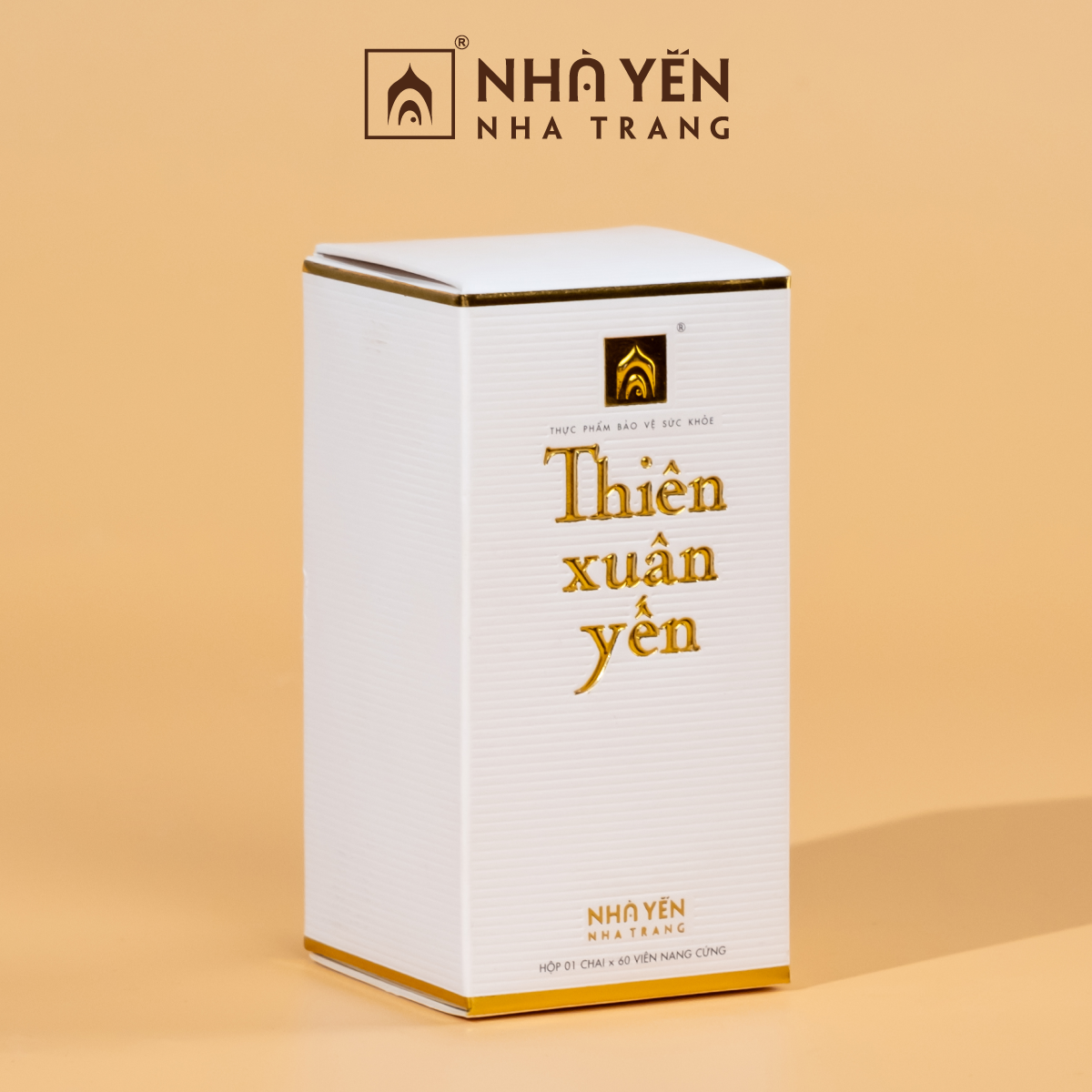 Thiên Xuân Yến - Hộp 60 Viên - Viên Nang Cứng - Nhà Yến Nha Trang - Thương Hiệu Uy Tín - Đặc Sản Nha Trang