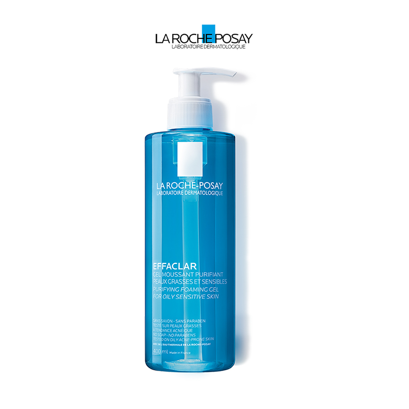 Gel rửa mặt tạo bọt làm sạch & giảm nhờn cho da dầu nhạy cảm La Roche-Posay Effaclar Purifying Foaming Gel