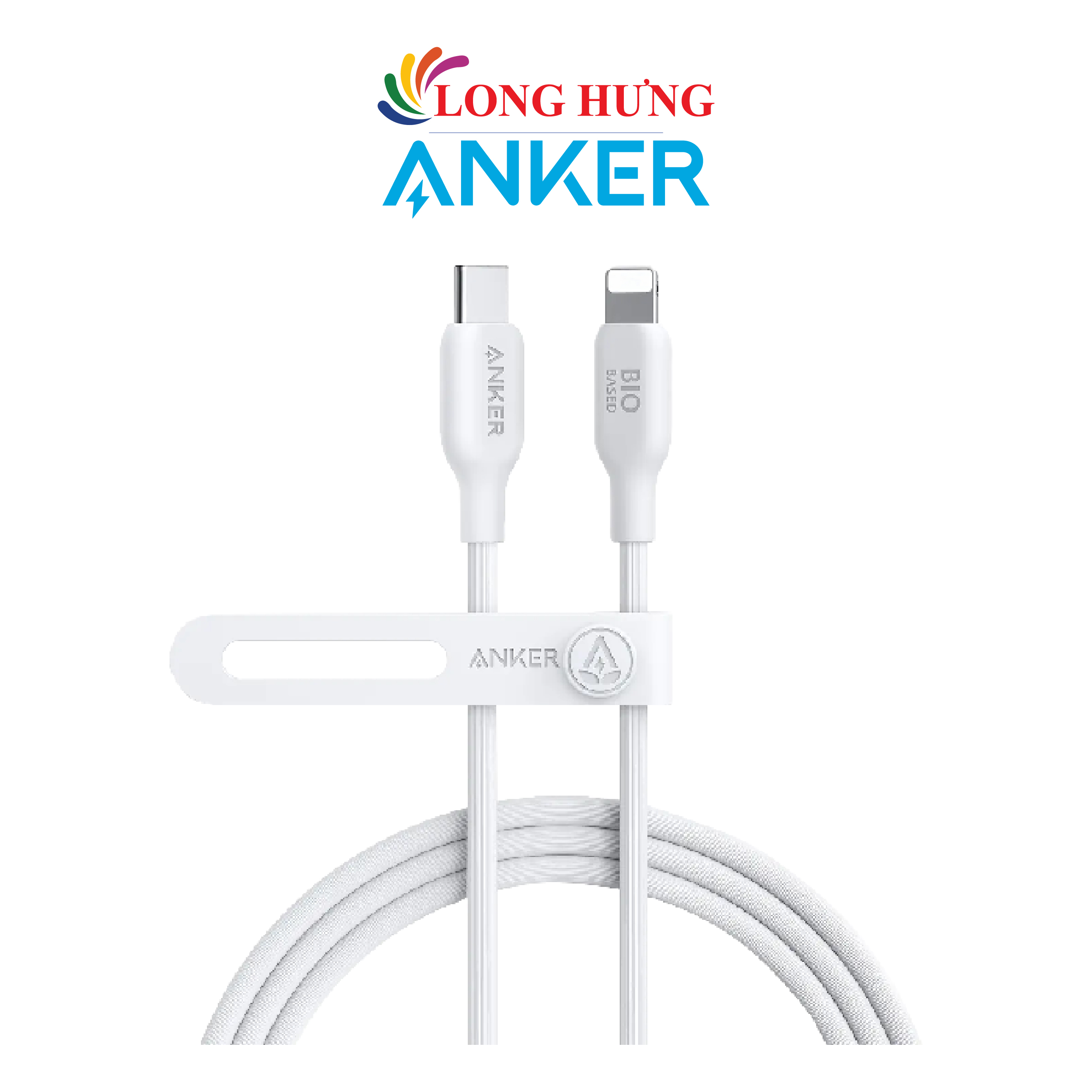 Cáp USB Type-C to iP Anker 542 MFI 1.8m TPE 30W 0.9m A80B1/ 1.8m A80B2 - Hàng chính hãng