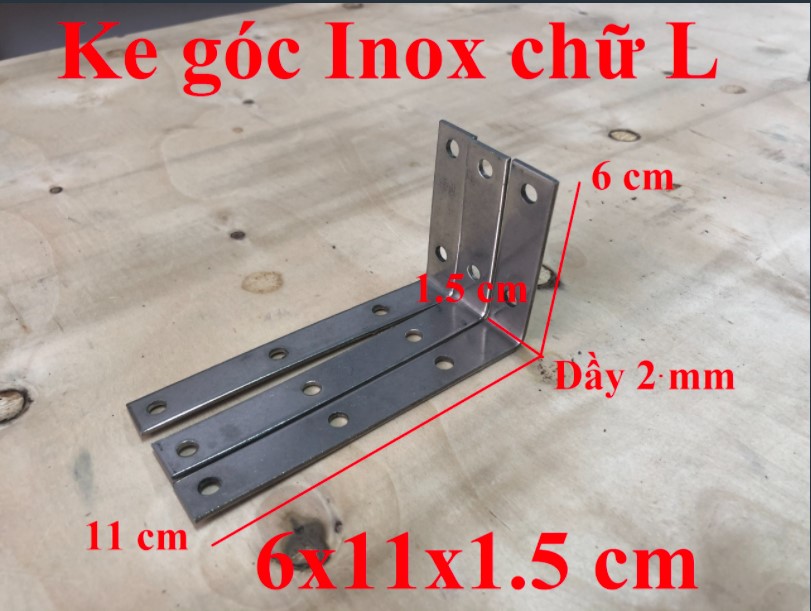 Ke góc Inox chữ L bản rộng 1.5 cm ( Đủ cỡ