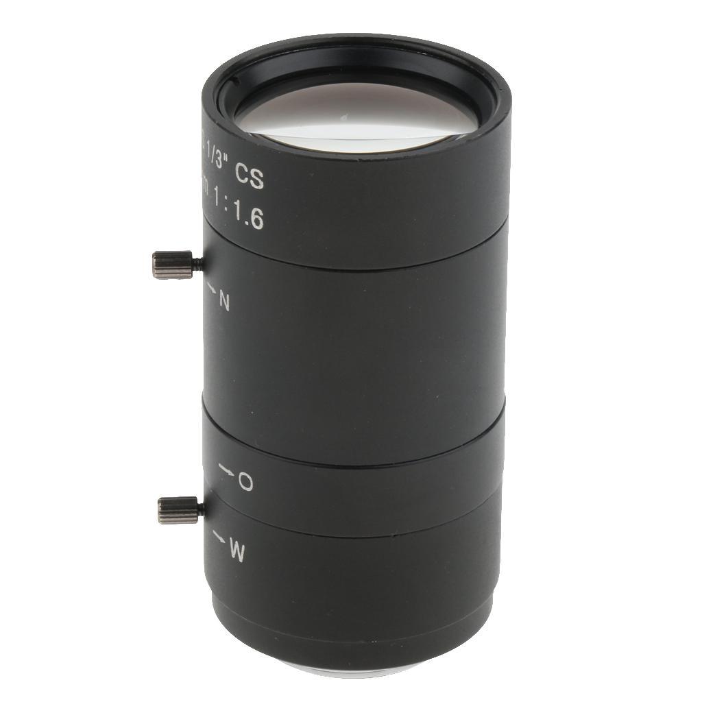 6mm-60mm 1/3" F1.6 Manual Iris Lens CS Mount for Security CCTV Camera