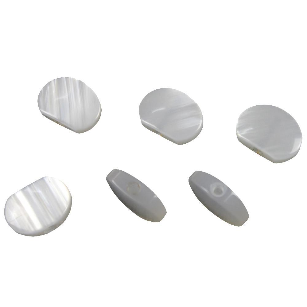6 White Pearloid Acrylic Buttons Guitar Tuner Machine Heads Tuning Keys Pegs