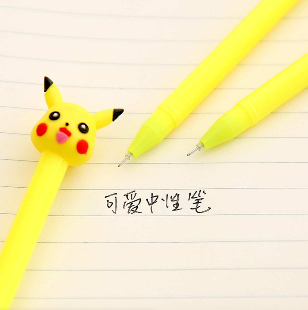 Bút Bi Viết PIKACHU Siêu Dễ Thương - Bút Bi Nước Văn Phòng Mực Đen