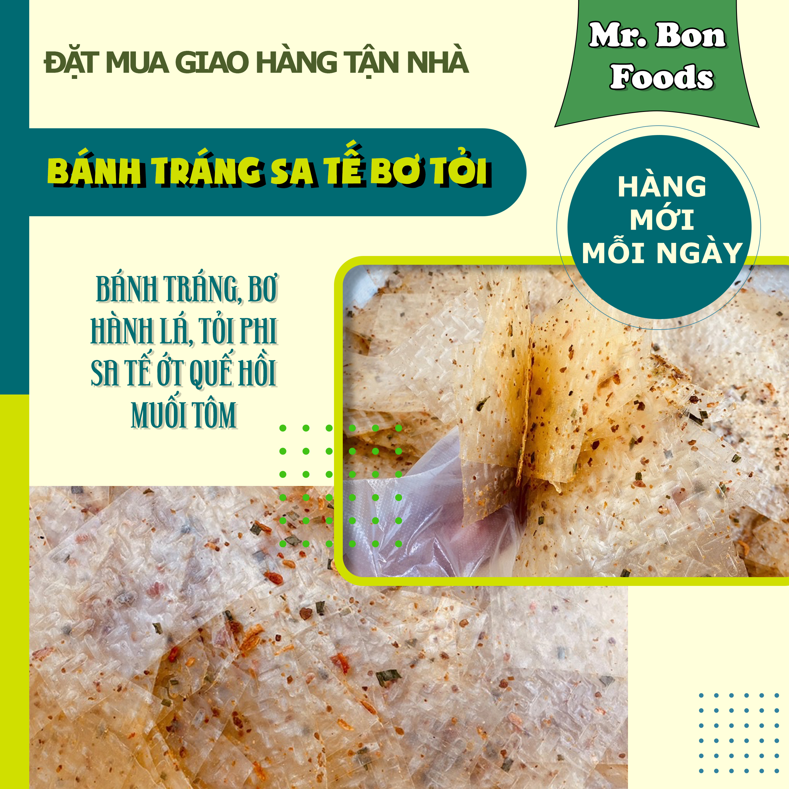 Bánh Tráng Sa Tế Bơ Tỏi - Vị Thơm Béo, Đậm Đà