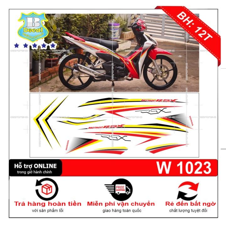 Tem rời dành cho wave RSX trắng đỏ