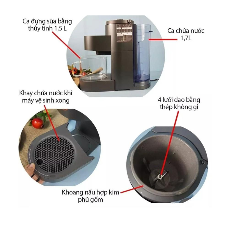 Máy làm sữa hạt Medion MD11200 - hàng chính hãng
