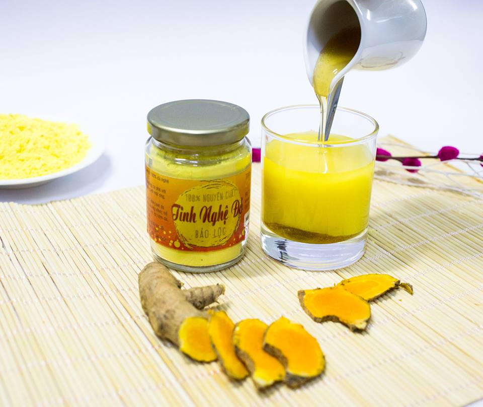 Combo Tinh Bột Nghệ + Mật Ong Hoa Cà Phê - Nguyên Chất Bảo Lộc Vũ Gia