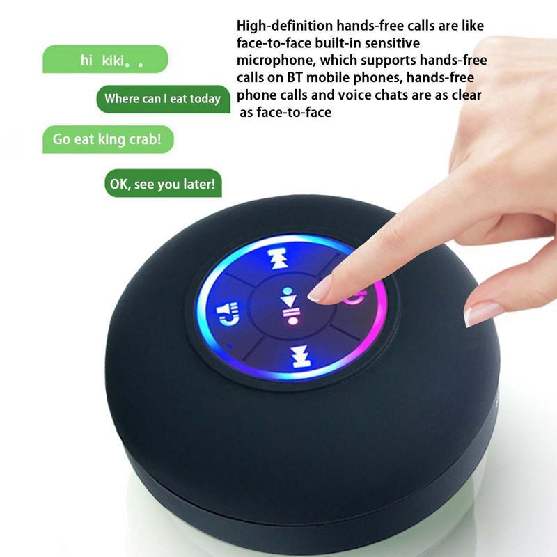 Vòi hoa sen loa mini chống nước chống hút vòi hoa sen máy nghe máy chơi âm thanh đẹp tay máy nghe nhạc âm thanh cho màu di động: màu đen