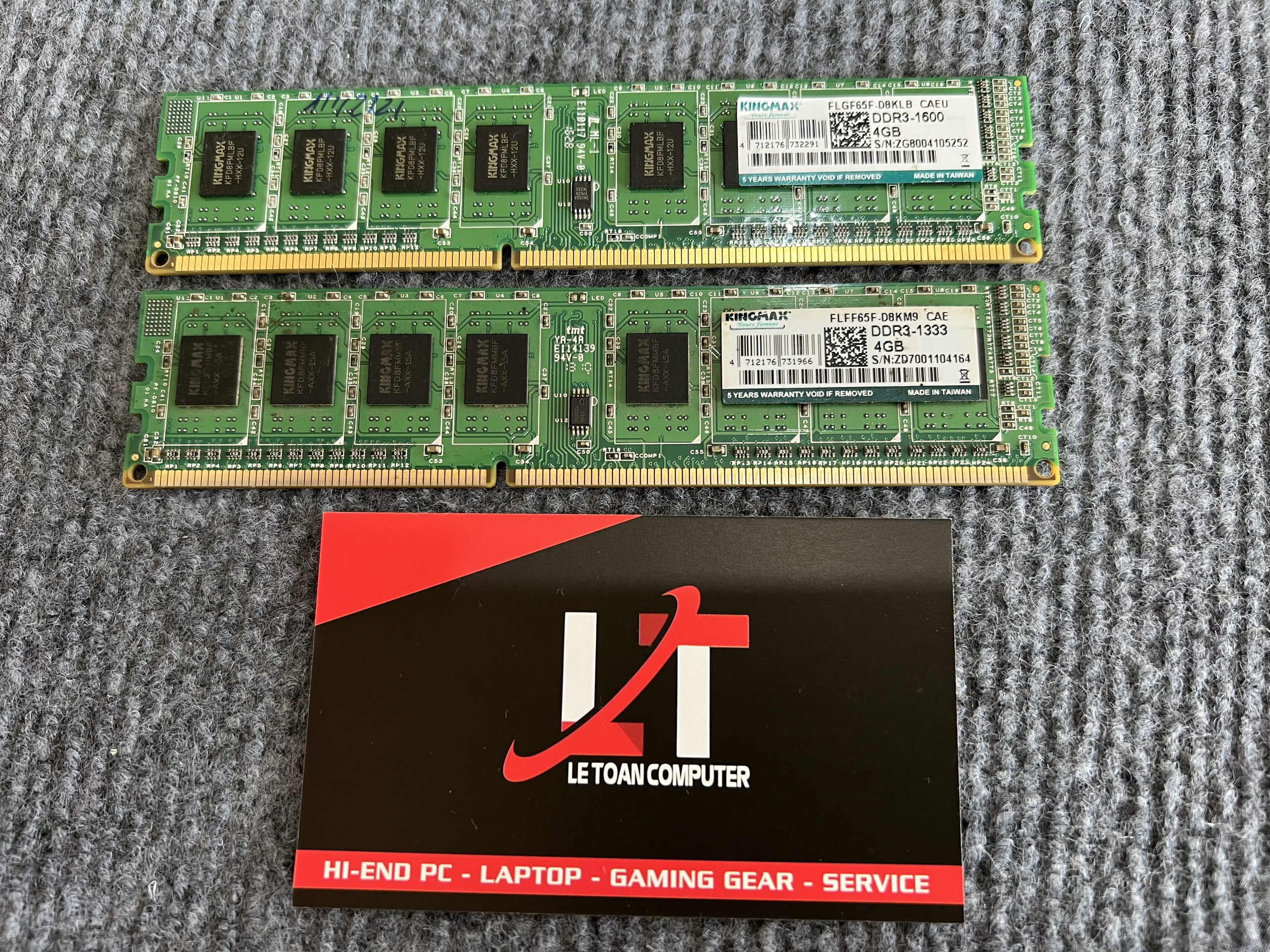 Ram PC Kingmax DDR3 4GB Bus 1333MHz/1600MHz - Hàng chính hãng