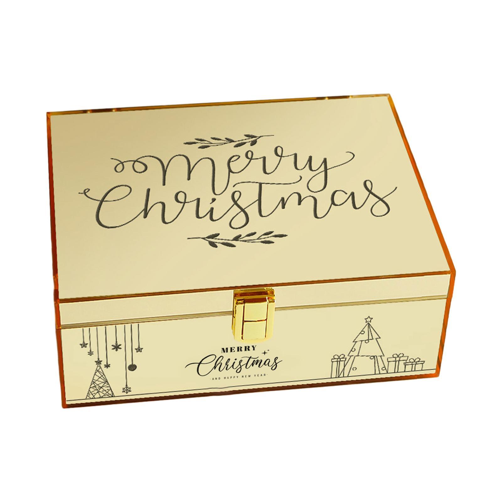 Gift Box with Lid Containers Acrylic Boxes for Birthday Bridesmaid Christmas