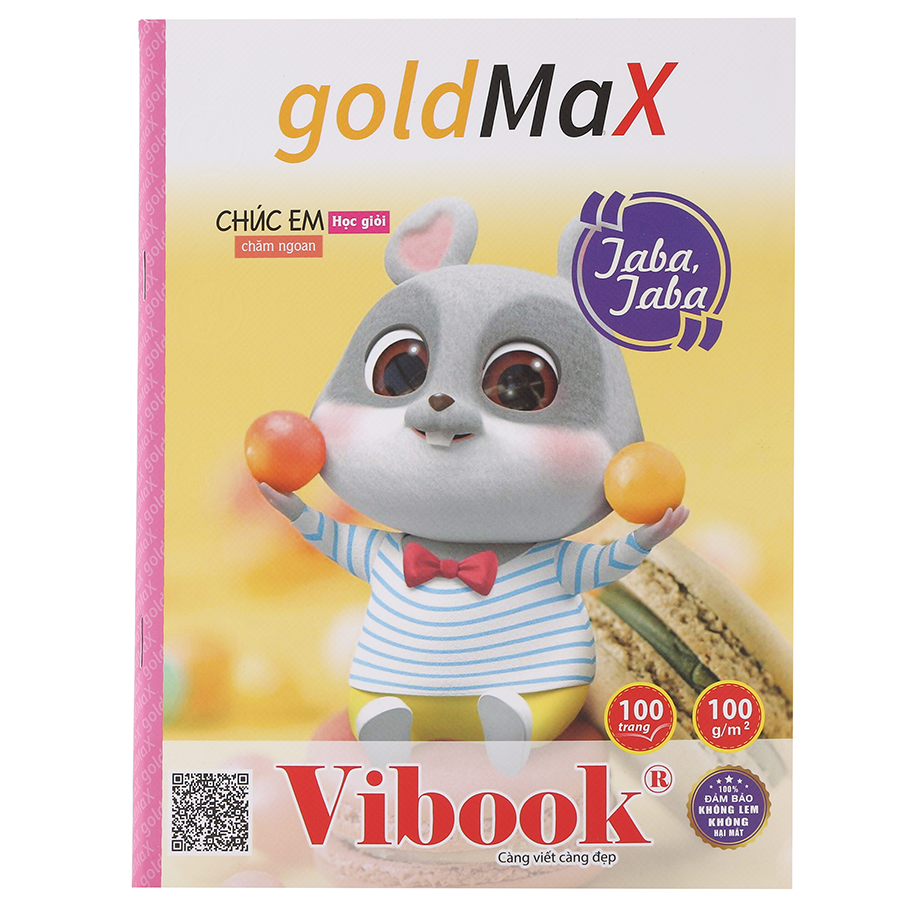 Lốc 5 Tập ViBook &quot;GOLD MAX&quot; In Caro T100R-18 ( 100 Trang) - Mẫu Ngẫu Nhiên