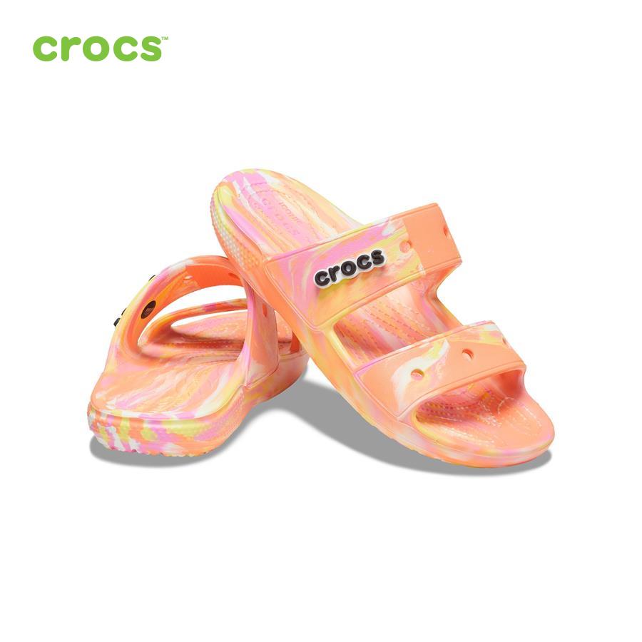 Giày sandal unisex Crocs FW Classic Sandal U Marbled Papaya/Multi - 207701-83F