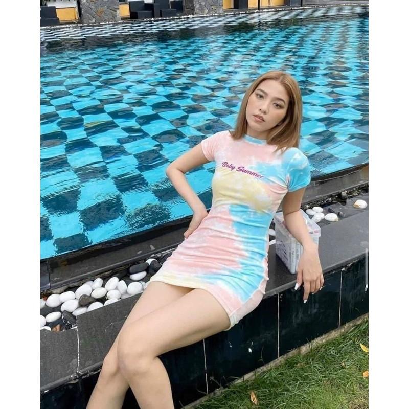 Đầm loang thêu baby summer -$5N