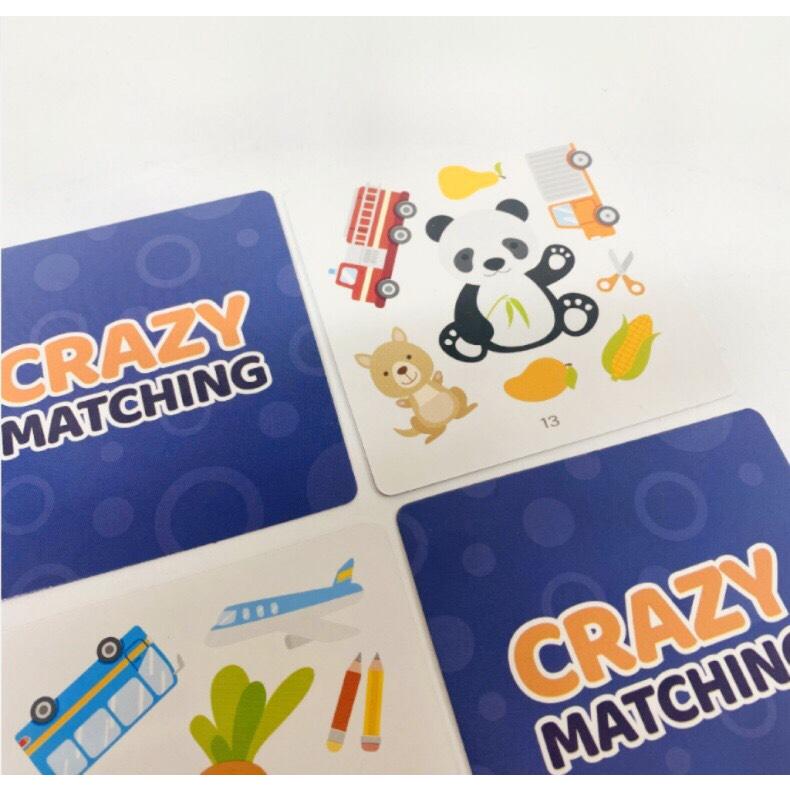 ĐỒ CHƠI GIÁO DỤC TƯƠNG TÁC CRAZY MATCHING TÌM HÌNH GIỐNG NHAU GIÚP BÉ NHANH TAY NHANH MẮT, LUYỆN TẬP TRUNG