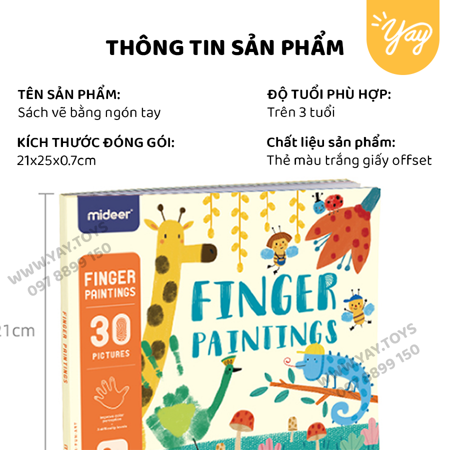 Màu Vẽ Bằng Tay An Toàn Cho Bé 3+ - Mideer