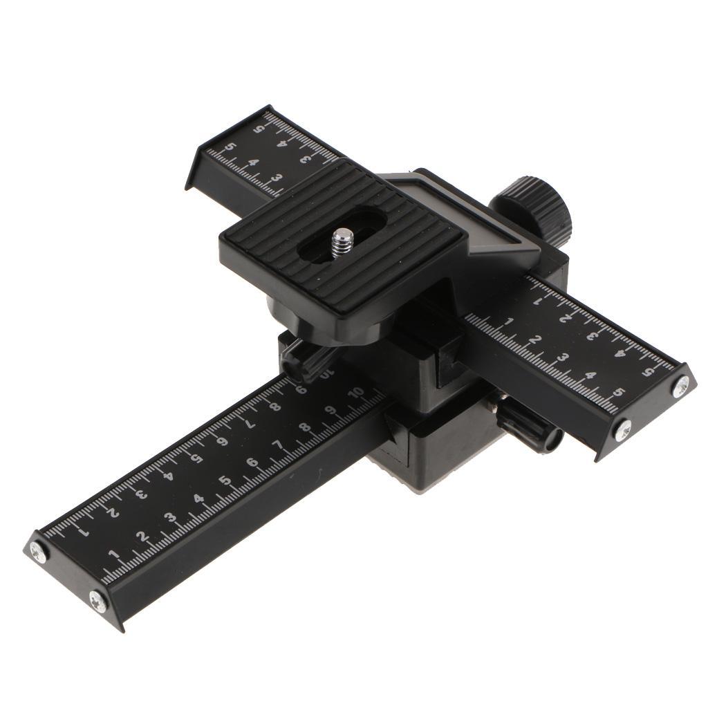 Standard 1/4 Screw 4-way   Focusing Focus Rail Slider for DSLR