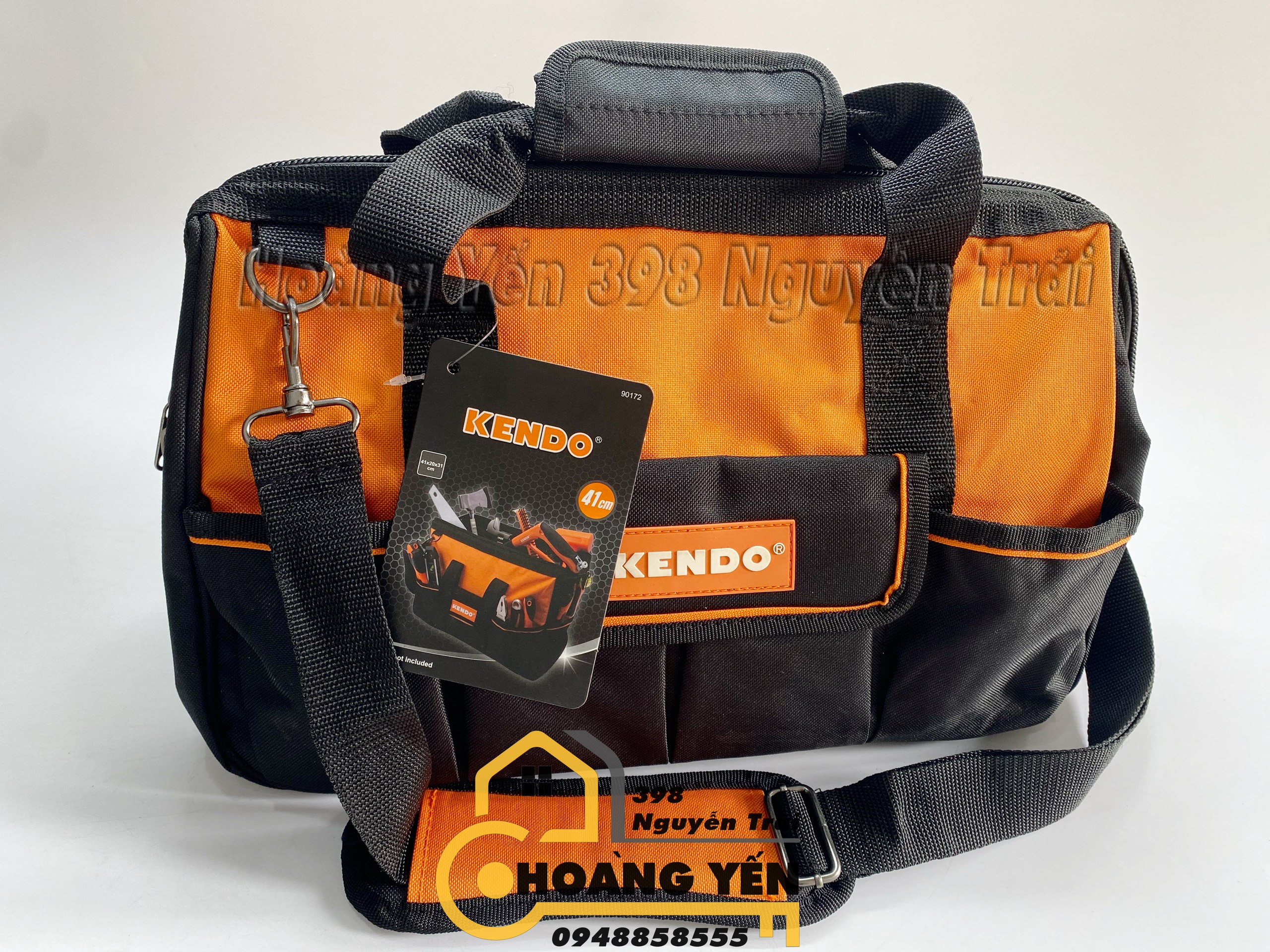 Túi đựng dụng cụ, đồ nghề cao cấp KENDO 90172, Chuyên dụng đựng đồ sửa chữa, tiện lợi