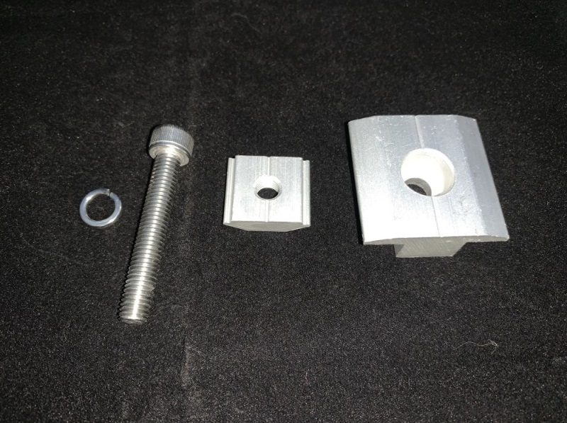Kẹp giữa cố định 2 tấm pin năng lượng mặt trời GIVASOLAR