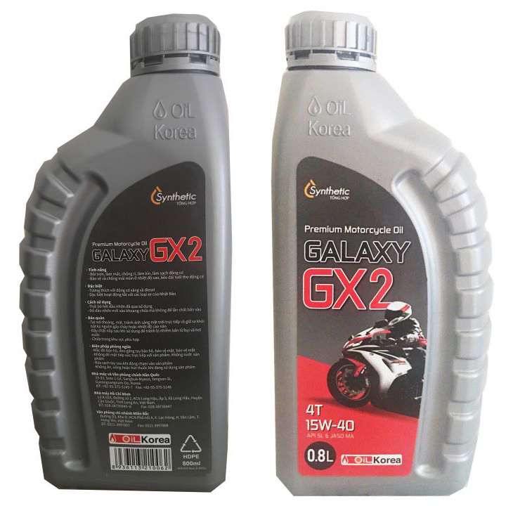 Nhớt xe máy số Galaxy GX2 Hàn Quốc cao cấp - 800ml - Hàng chính hãng